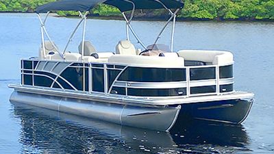 Photo of 22’ Pontoon boat for rent in Lake Washington Seattle!
