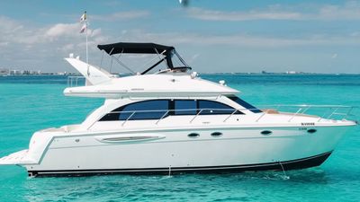 Photo of Meridian 50” Flybridge Yacht  For Charter In Cancun