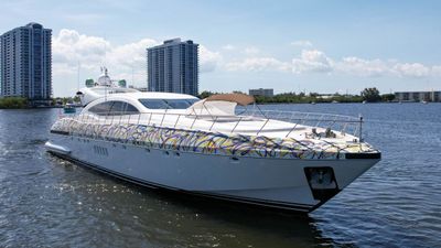 Photo of 108’ Mangusta for Rent in Aventura, FL.